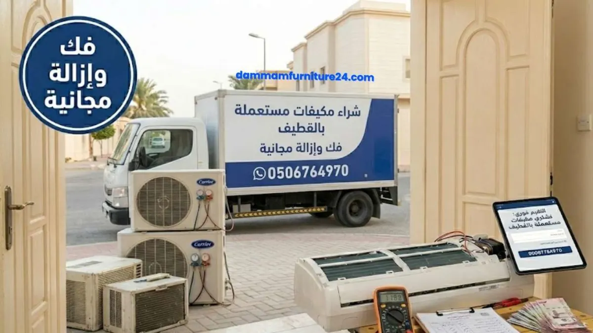 نشتري مكيفات مستعملة القطيف مع تقييم فوري في المنزل ودفع كاش فوري وإزالة مجانية