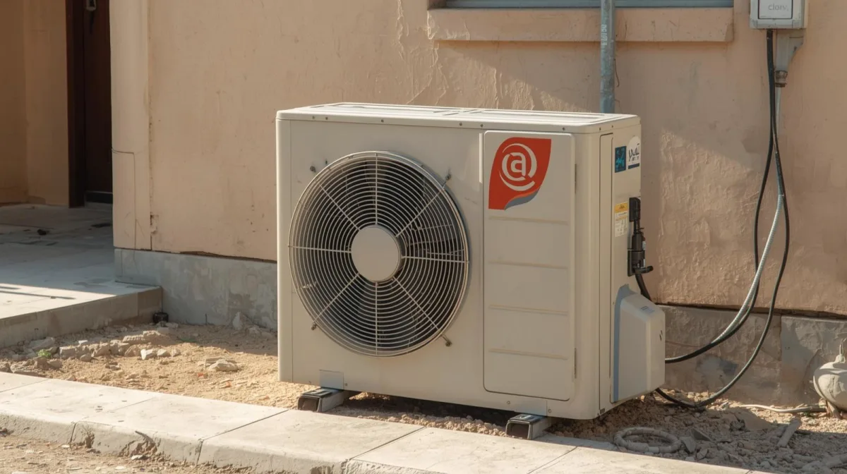 مكيف سبليت خارجي مستعمل بحالة جيدة أمام منزل – شراء مكيفات مستعملة وفك وتركيب مكيفات بالسعودية