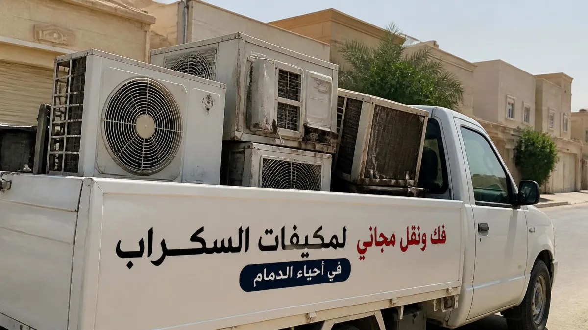 فك ونقل مجاني لمكيفات السكراب في أحياء الدمام