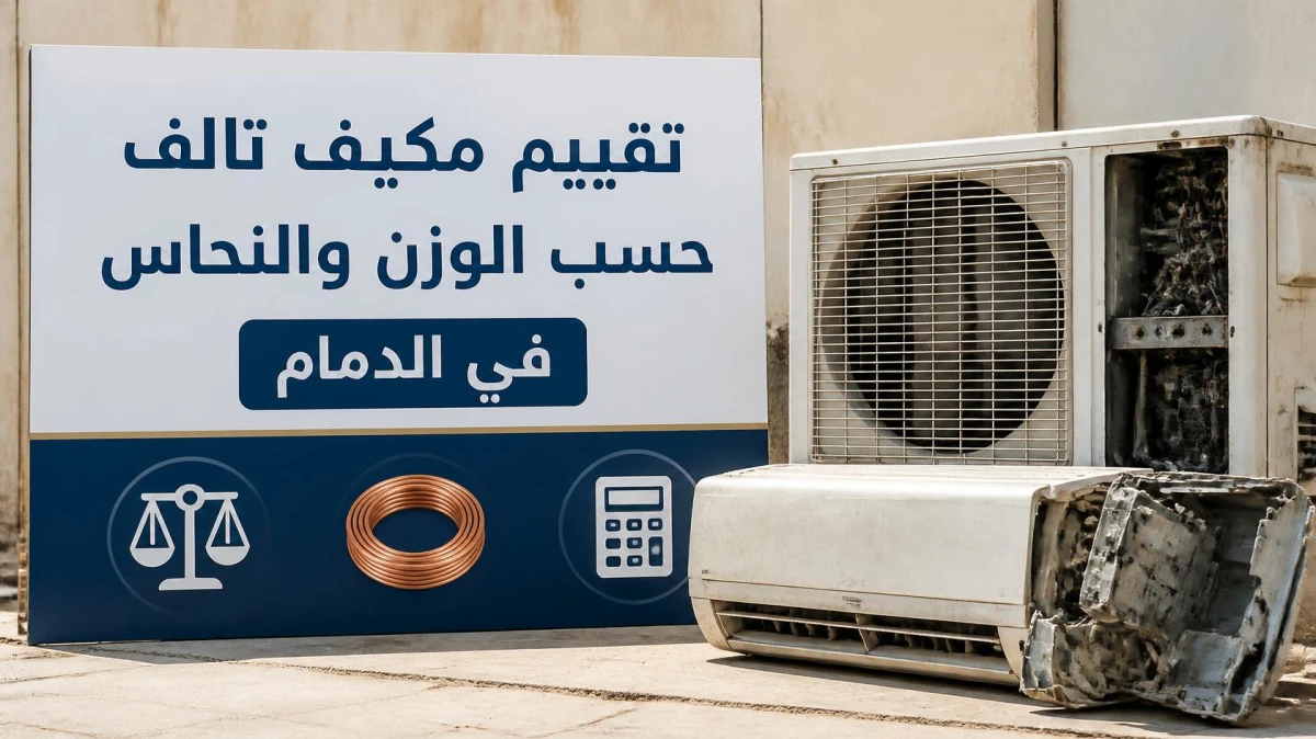 تقييم مكيف تالف حسب الوزن والنحاس في الدمام