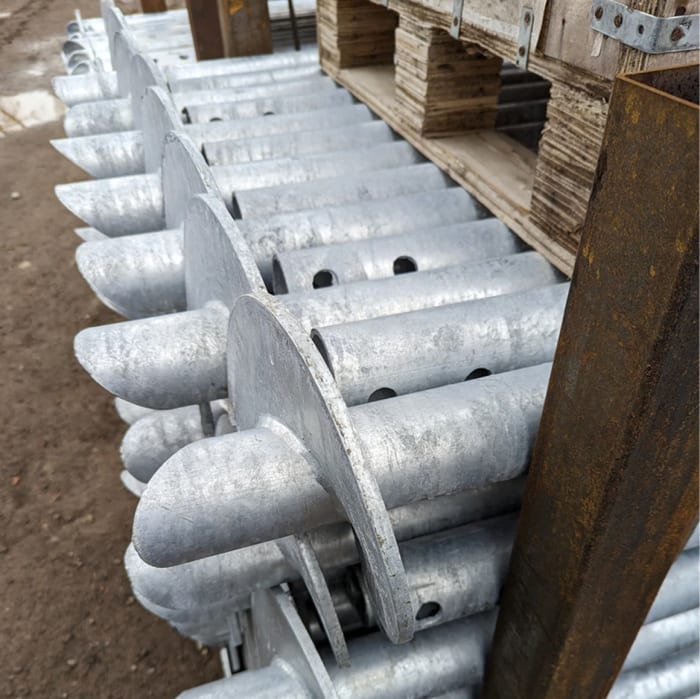 Helical pile components