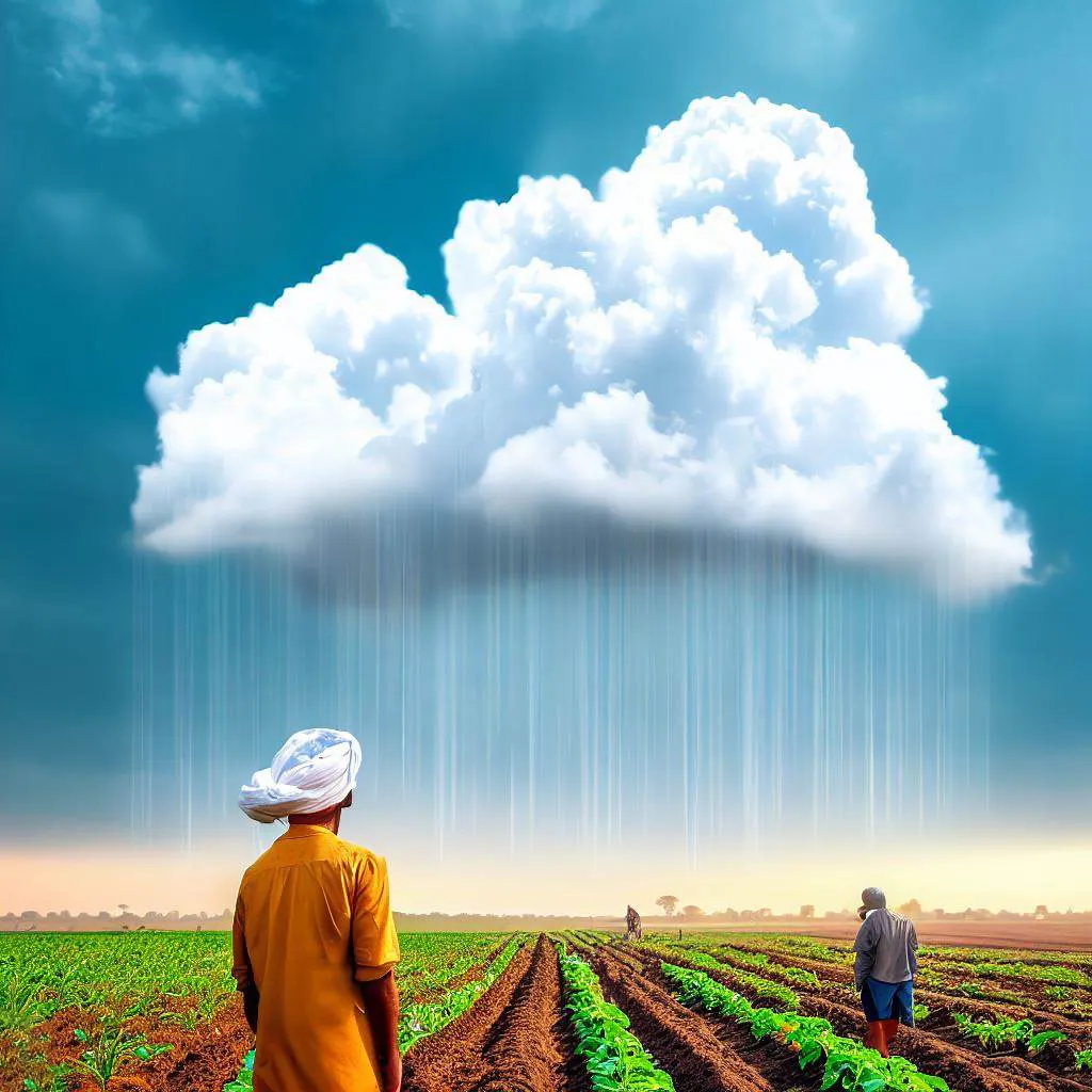 دہقان بارش کو دیکھ کر خوش ہوتے ہوئے - بانگِ درا 5: ابرِ کوہسار از علامہ اقبال مع حلِ لغات و تشریح