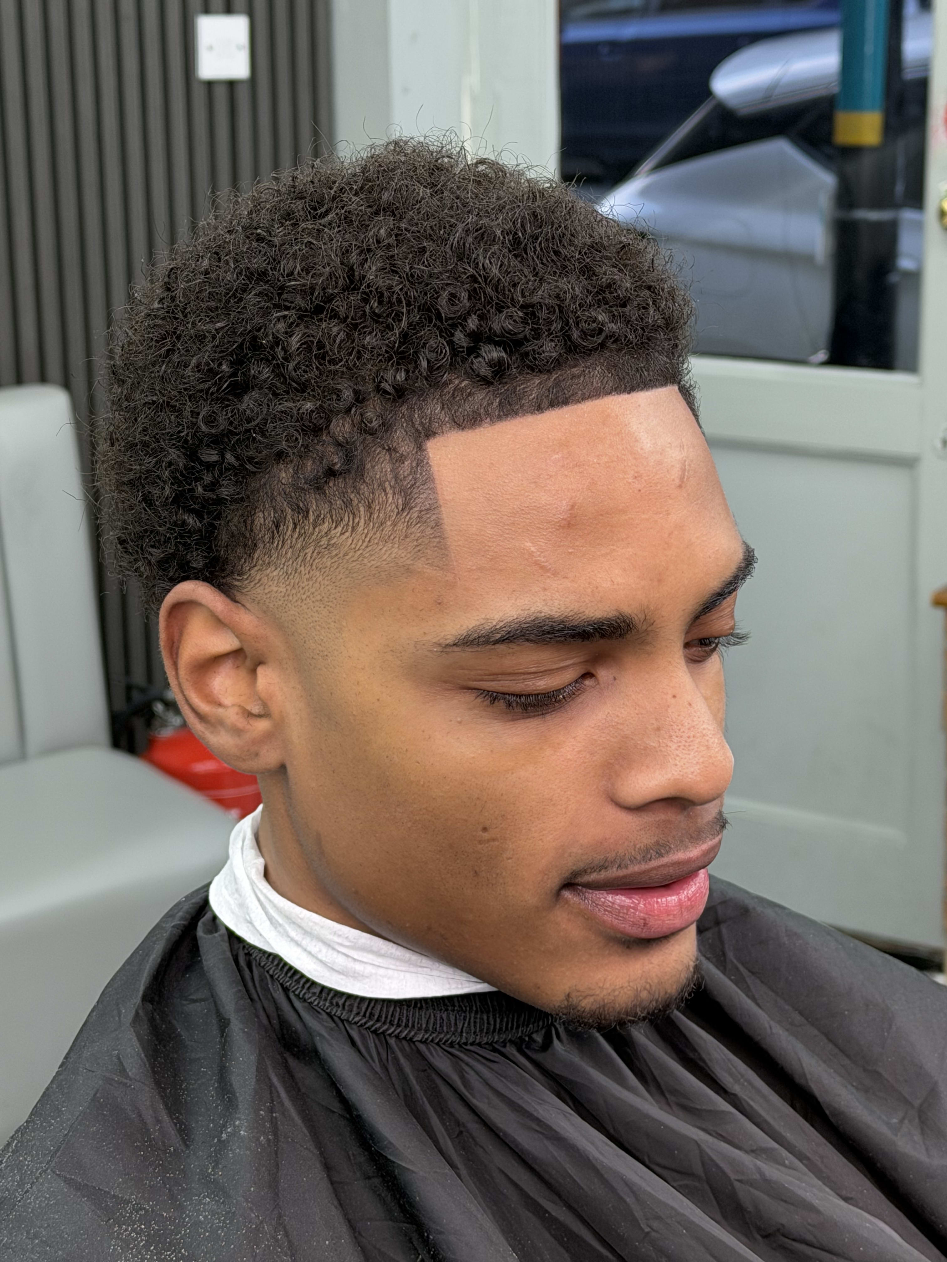 Defined Curls + Fade