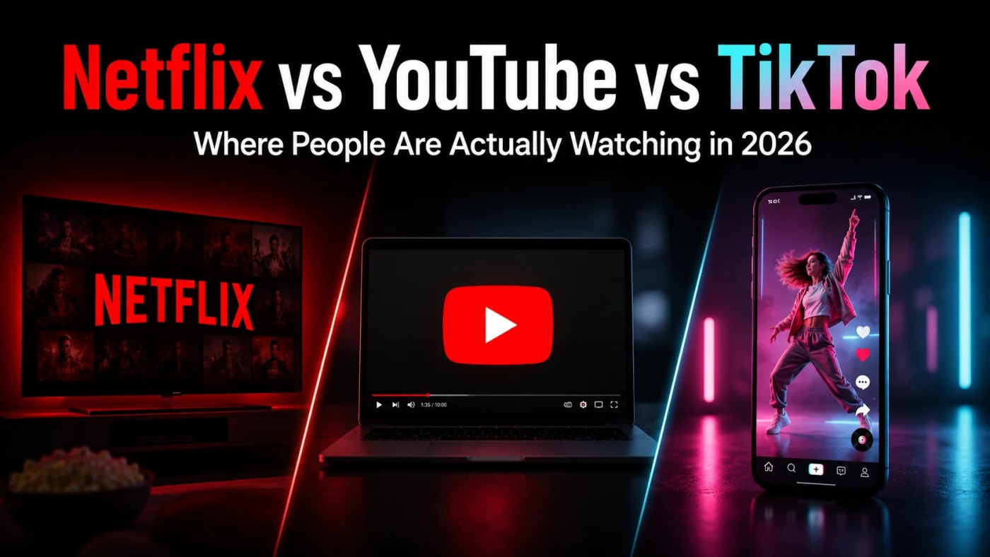 Netflix vs YouTube vs TikTok