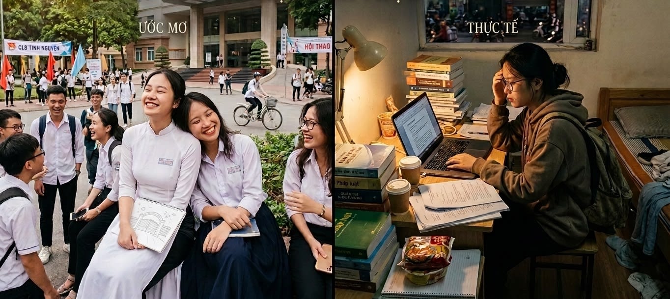 Ảo tưởng thời học sinh về đại học - đời không như mơ