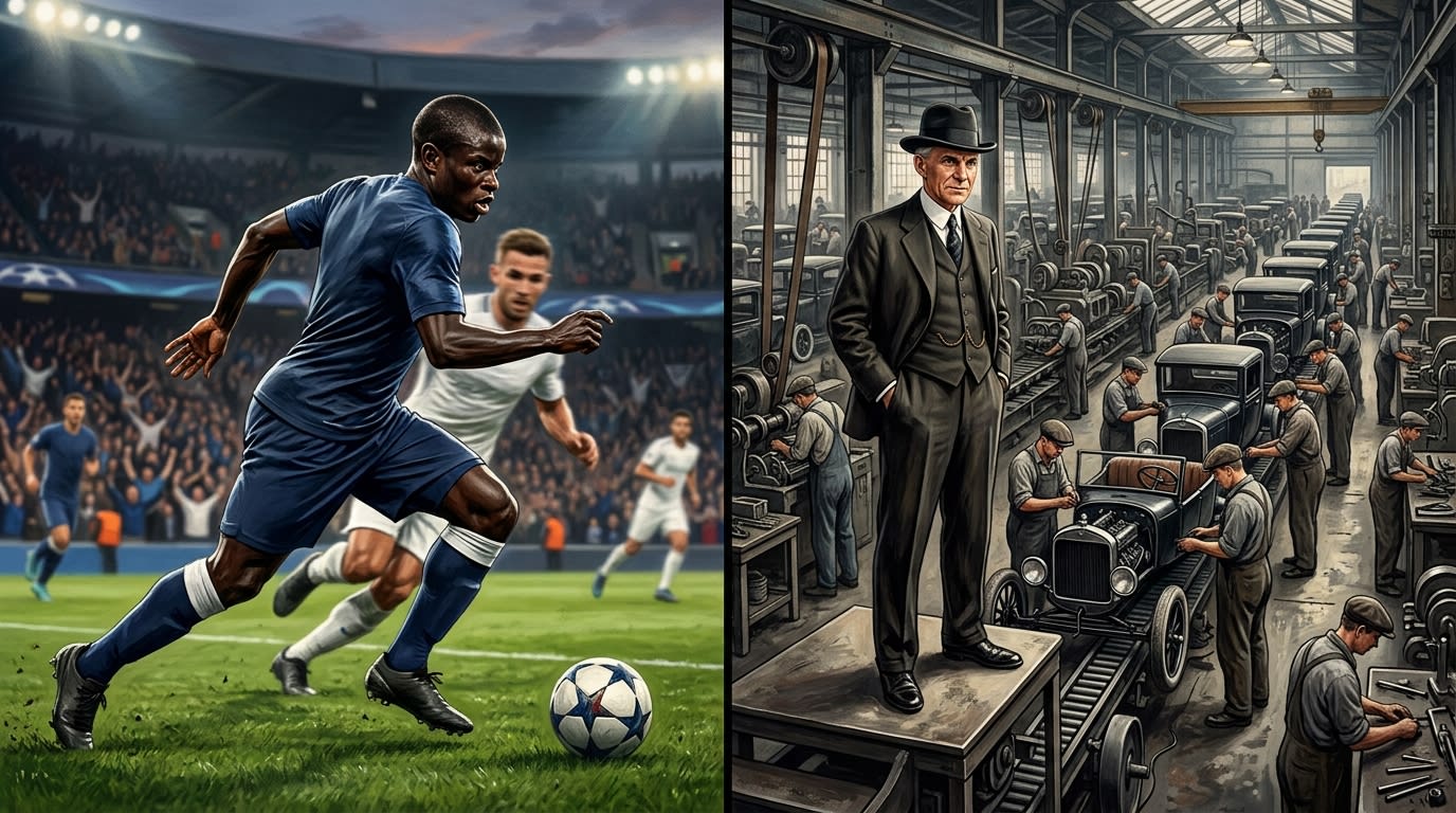 N'golo Kante và chiến lược kinh điển cách đây 1 thế kỷ của Henry Ford