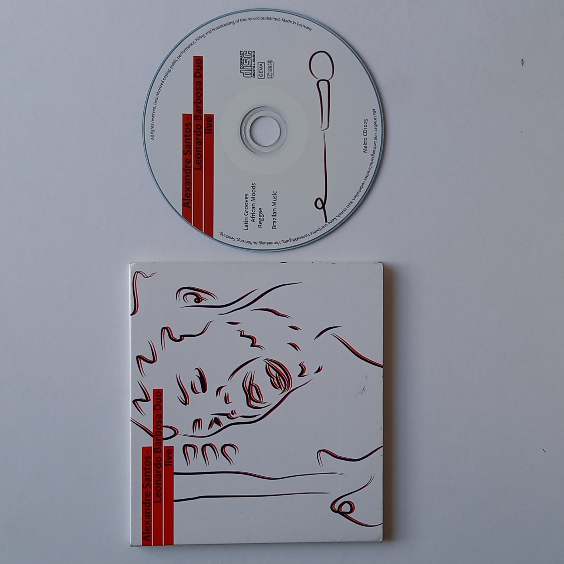ALEXANDRE SANTOS - LEONARDO BARBOSA DUO - Live - Disque CD