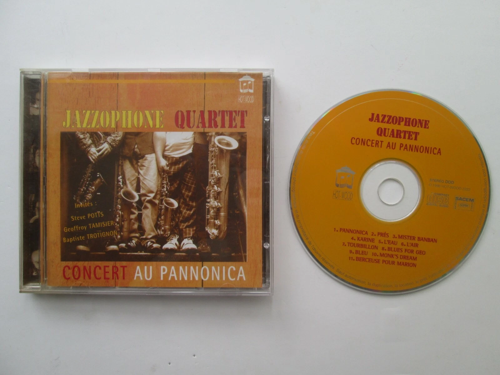 JAZZOPHONE QUARTET - Concert au pannonica - Disque CD