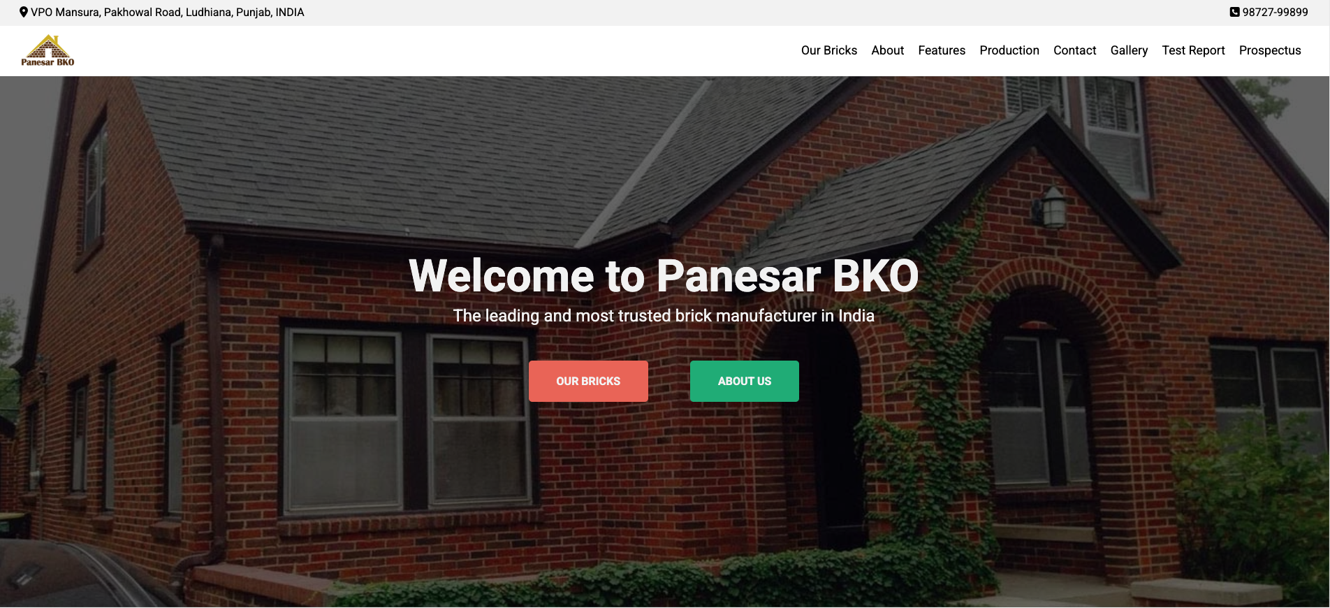 Panesar BKO Website - project visual