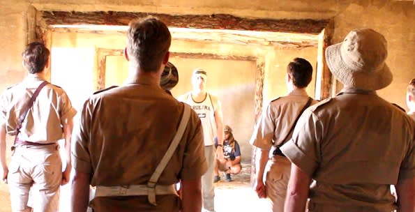 Military training for The Last Post in South Africa