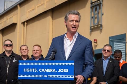 California Governor proposes to double state's film and TV tax incentive