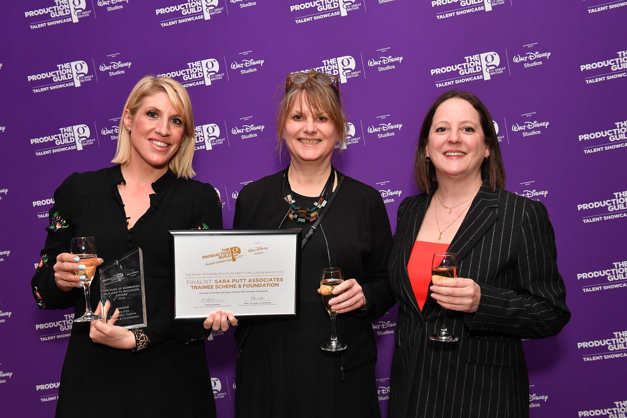 Sara Putt Associates Trainee Scheme wins UK Production Guild inclusion award