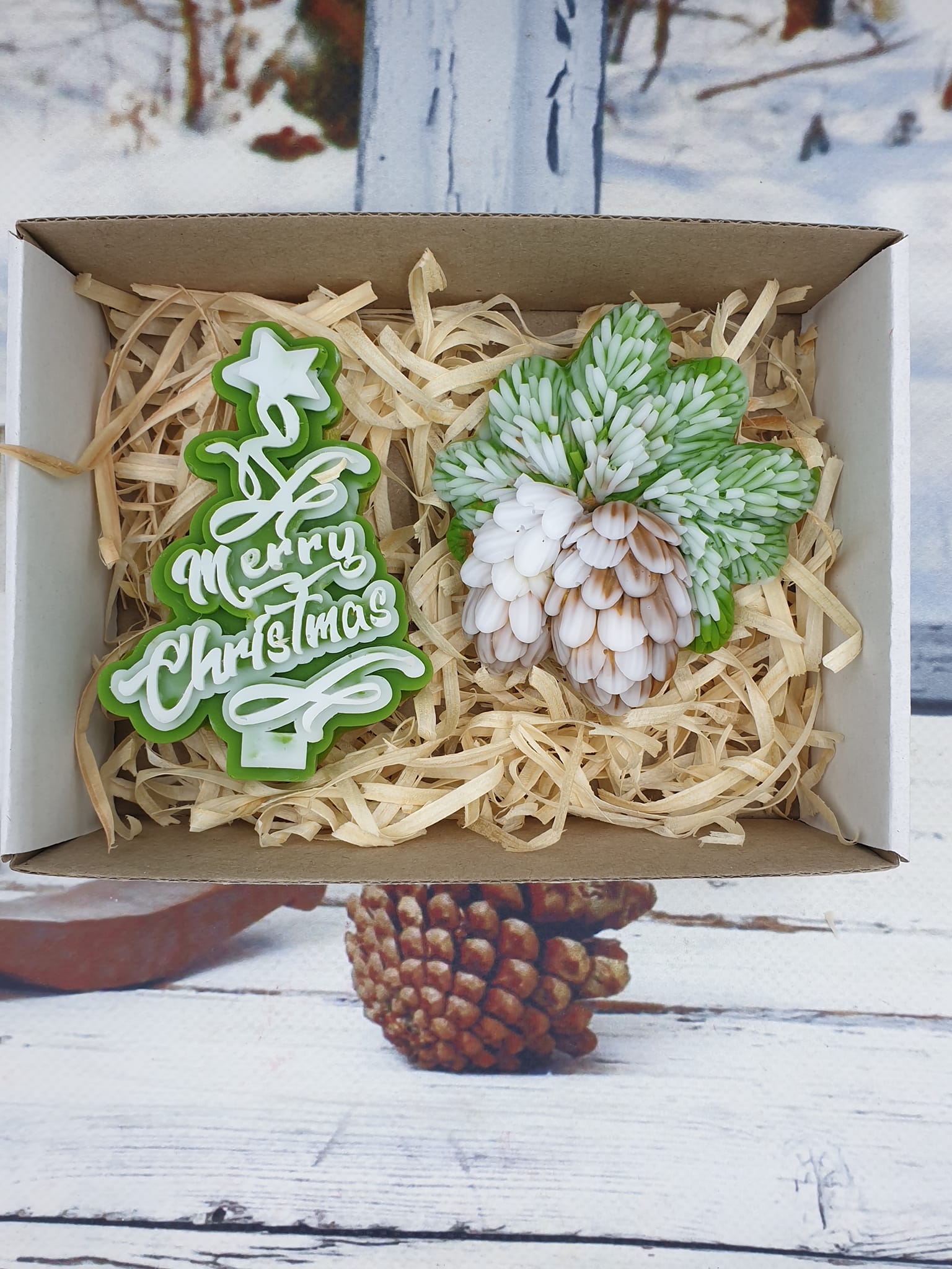 Силіконова форма ялинка Merry Christmas