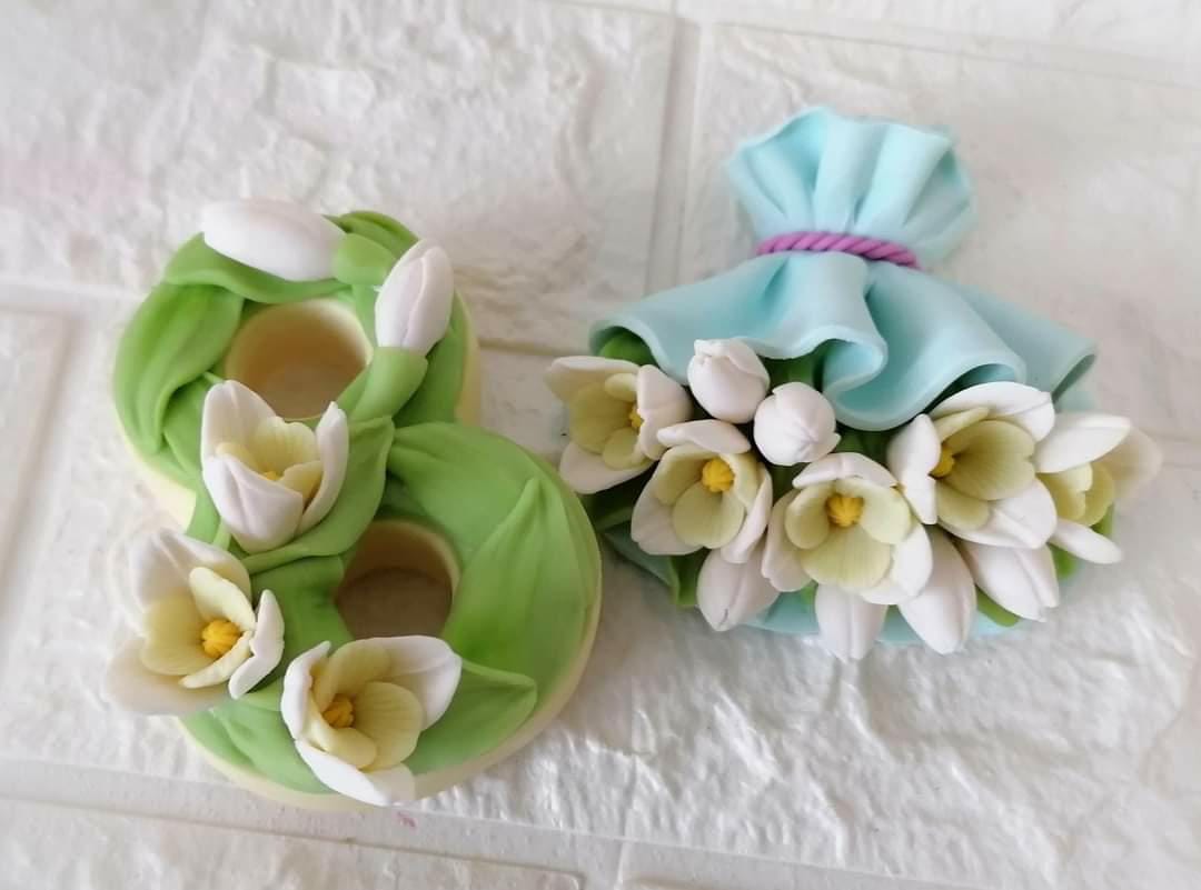 Силіконова форма букет з пролісками