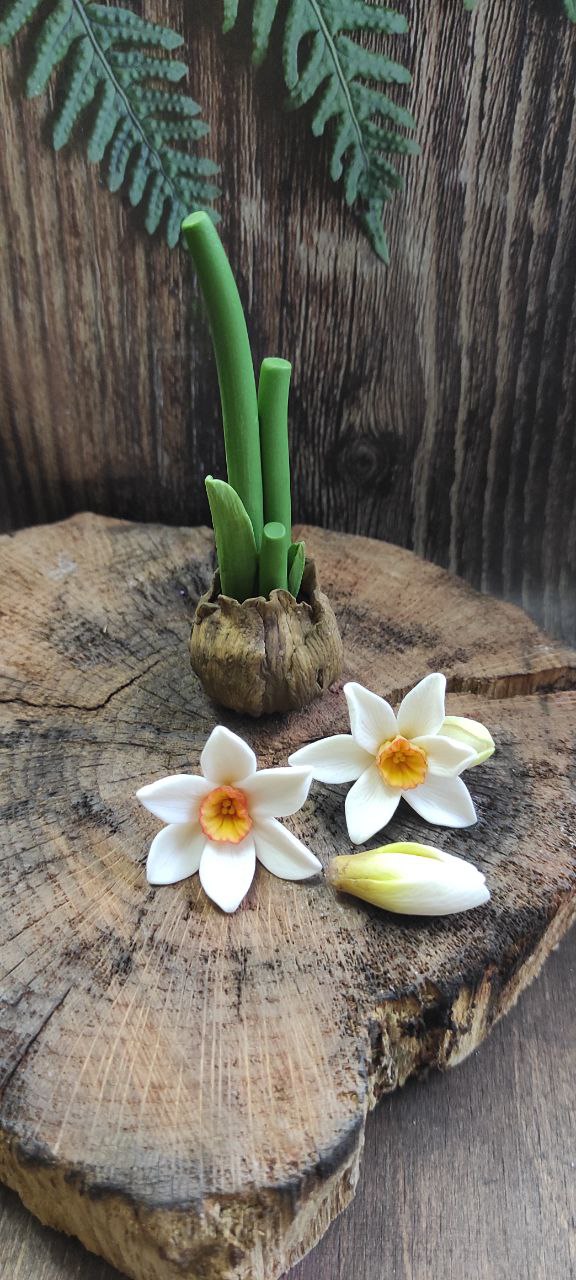 Набір силіконових форм білі нарциси 