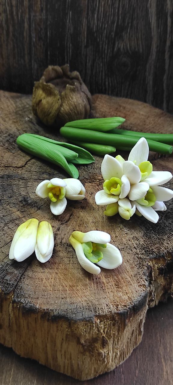 Набір силіконових форм білі підсніжники 