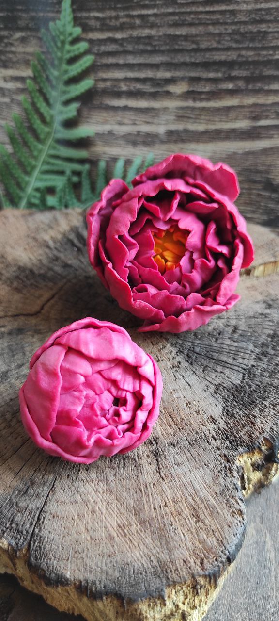 Набір силіконових форм Півонії ред