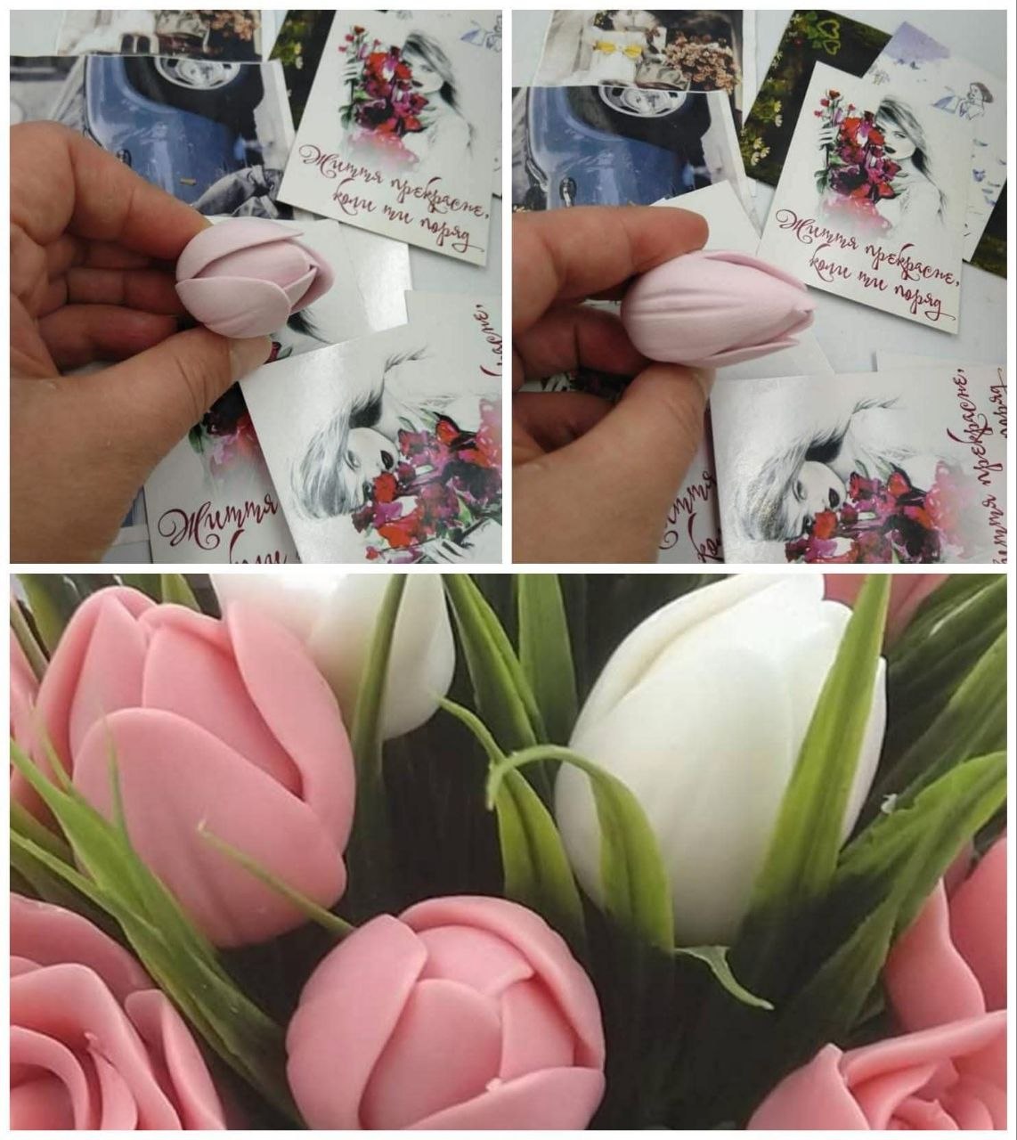 Силіконова форма бутон тюльпана 