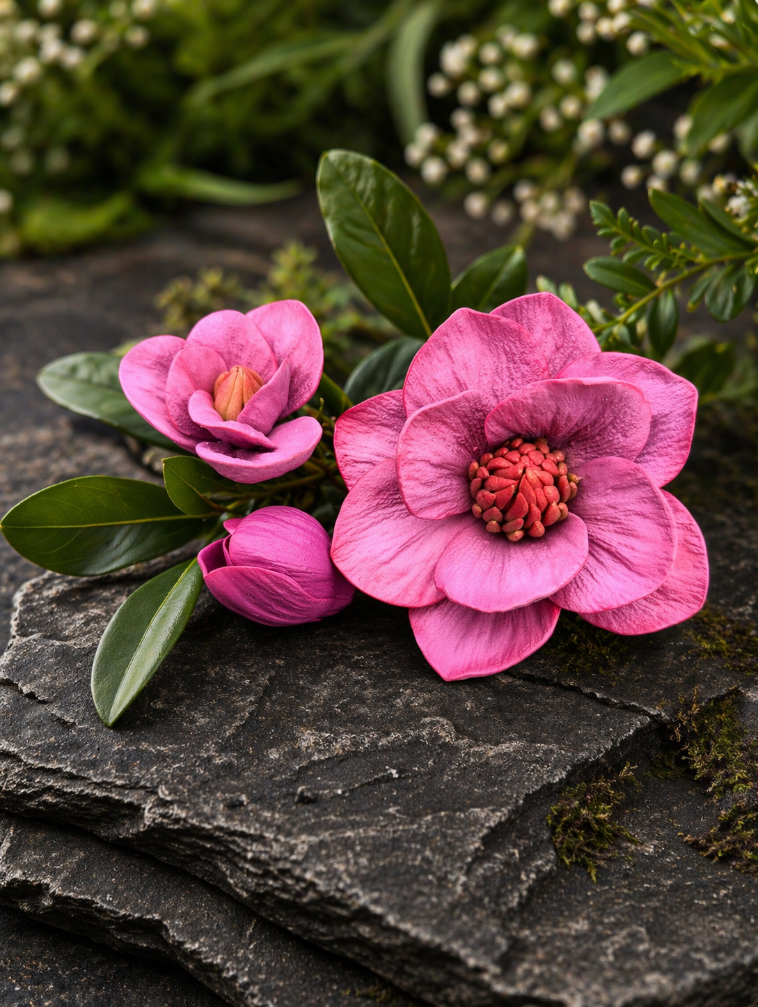 Набір силіконових форм Магнолія сорту Ватермелон 