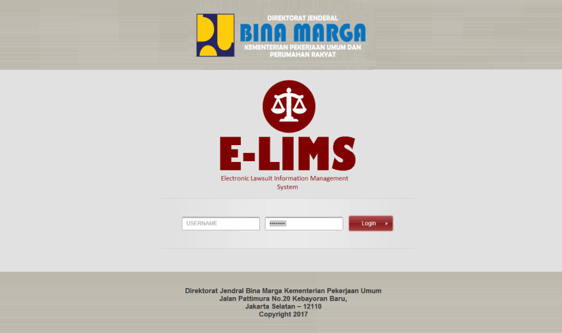 Aplikasi Internal — Login Page