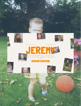 Invitation 30 ans - Projet 2024 par Jérémy Giardella