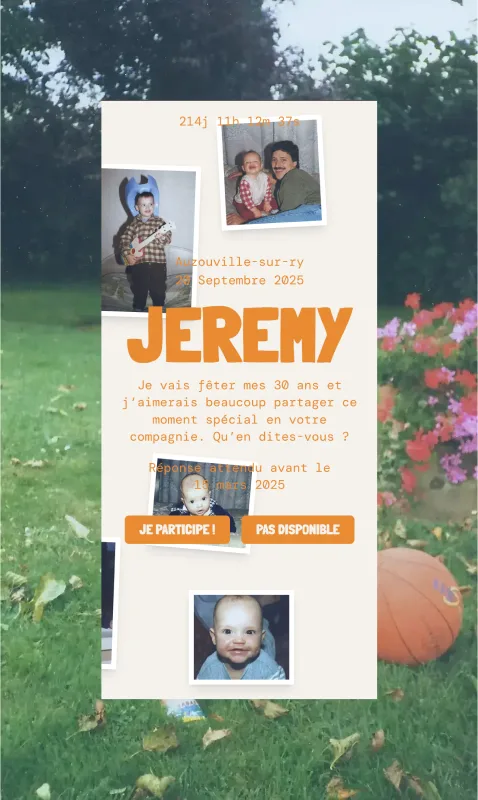 Invitation 30 ans - Capture d'écran 4