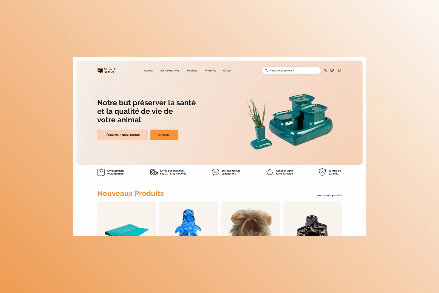 Miaustore refonte - Image de couverture du projet