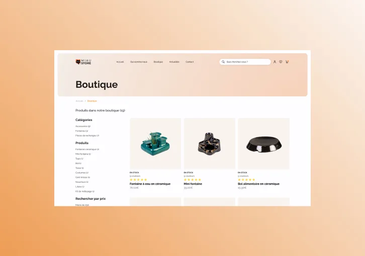 Miaustore refonte - Capture d'écran 1