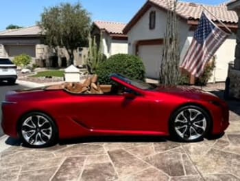 2023 Lexus LC 500 Convertible for rent - $299/day
