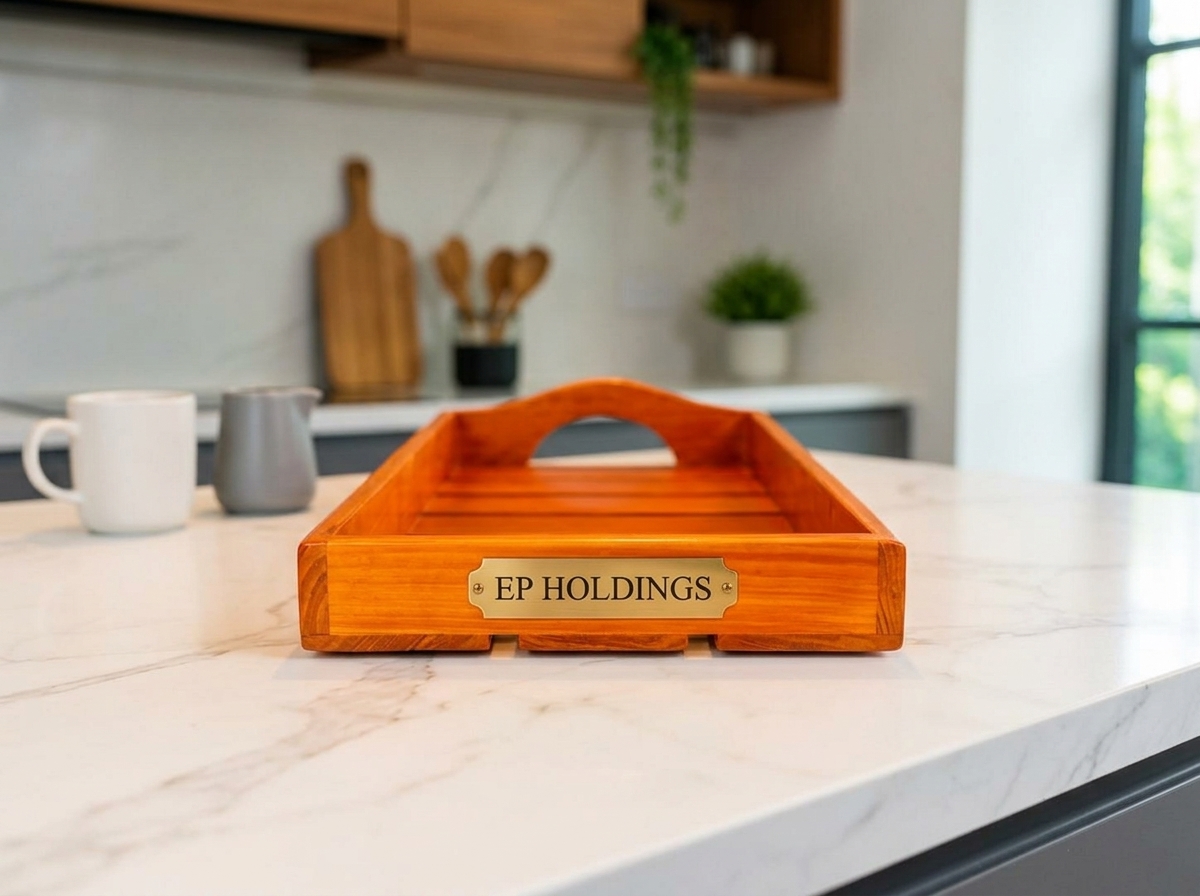 Handcrafted Wooden Serving Tray