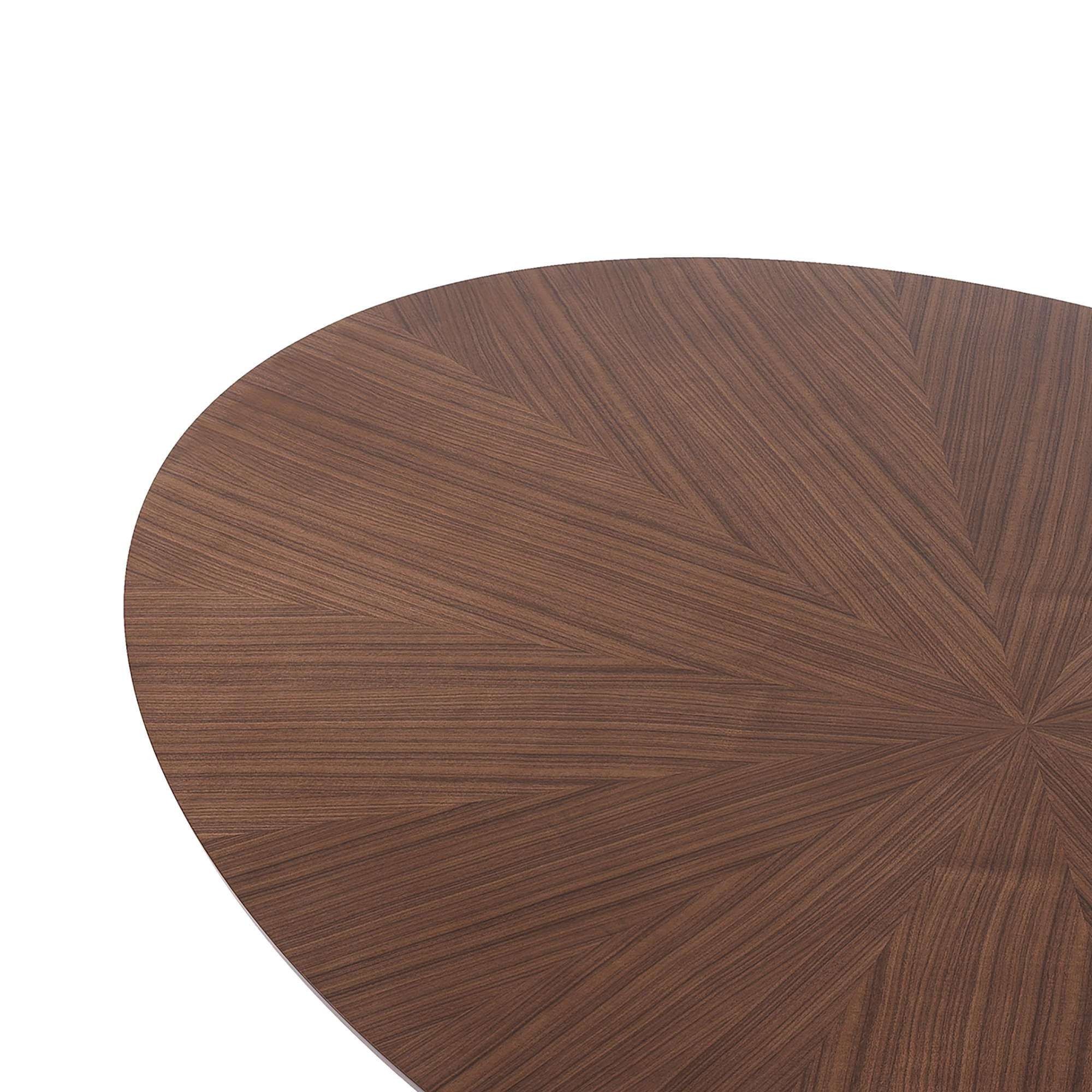 TAVOLO OVALE MALTA WALNUT LEGNO NOCE/ROVERE PIANO INTARSIATO ORESTELUCHETTA - Foto 5 di 13