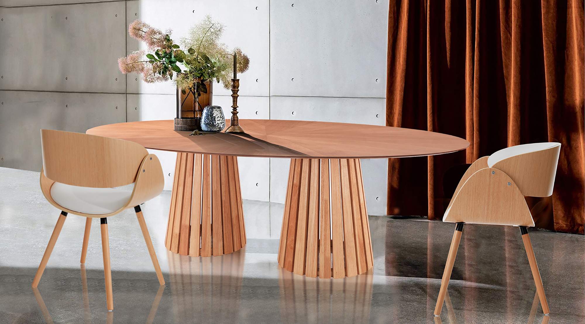 TAVOLO OVALE MALTA WALNUT LEGNO NOCE/ROVERE PIANO INTARSIATO ORESTELUCHETTA - Foto 13 di 13