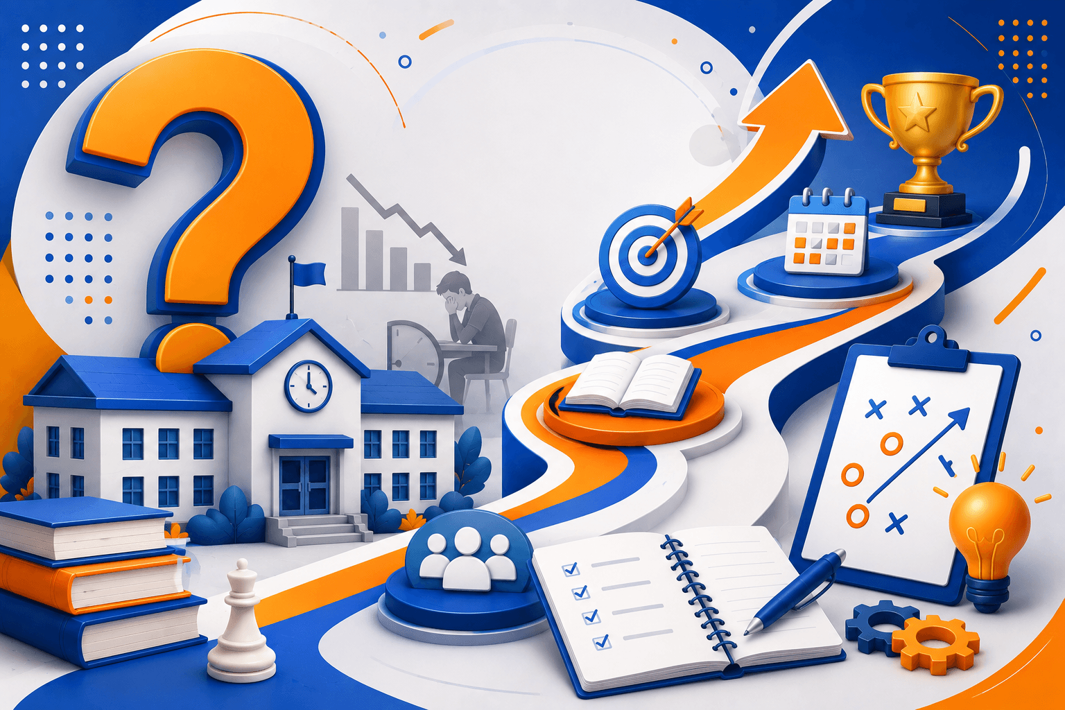 Ilustrasi artikel AYS: Mengapa Sekolah Sering Tertinggal di OSN? Ini Strategi Persiapan Jangka Panjang yang Terbukti Ef…