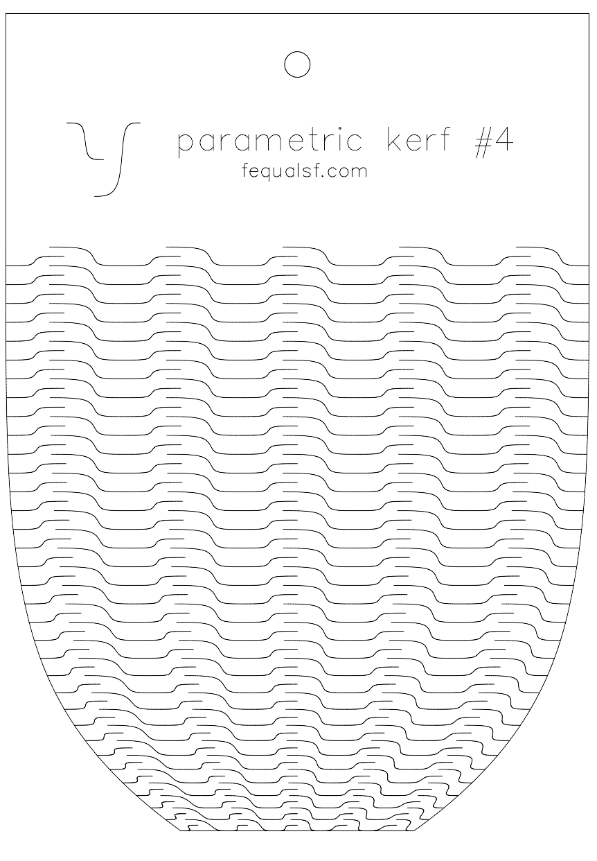 Kerf pattern