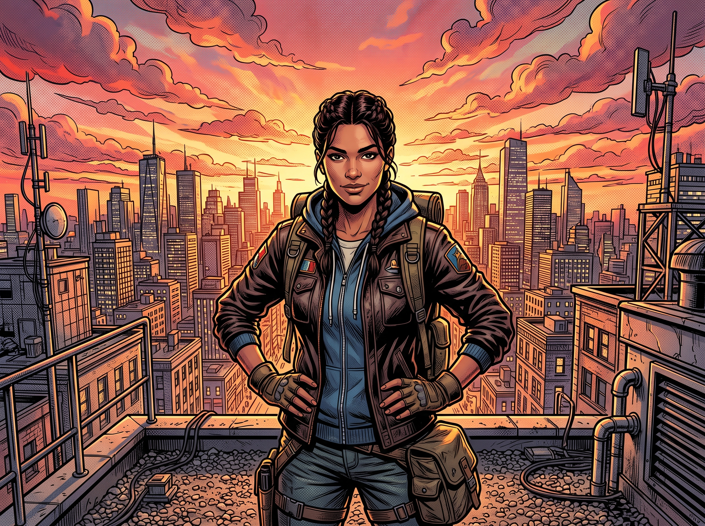 Melted Crayons sample — 🦸 Comic Book style