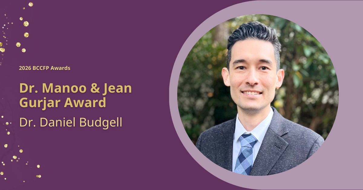 R2 Resident Award: Dr. Daniel Budgell