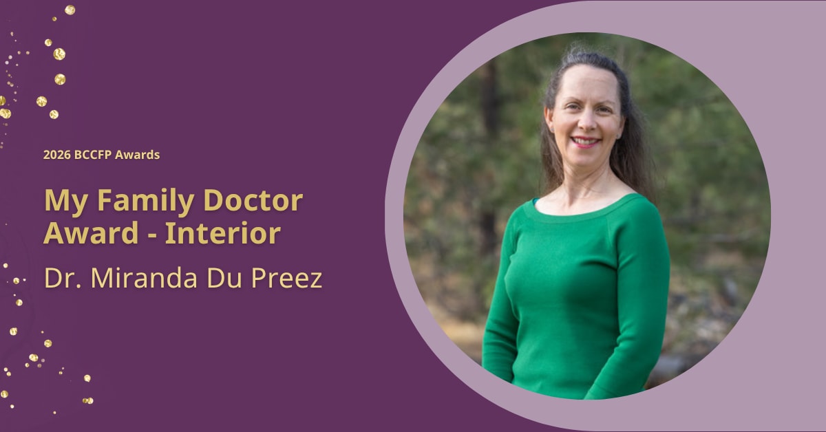 My Family Doctor Award: Dr. Miranda Du Preez