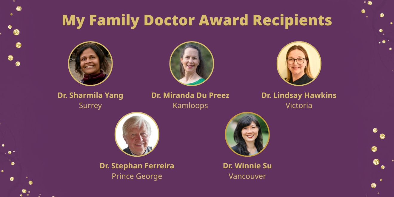 2026 My Family Doctor Award Recipients
