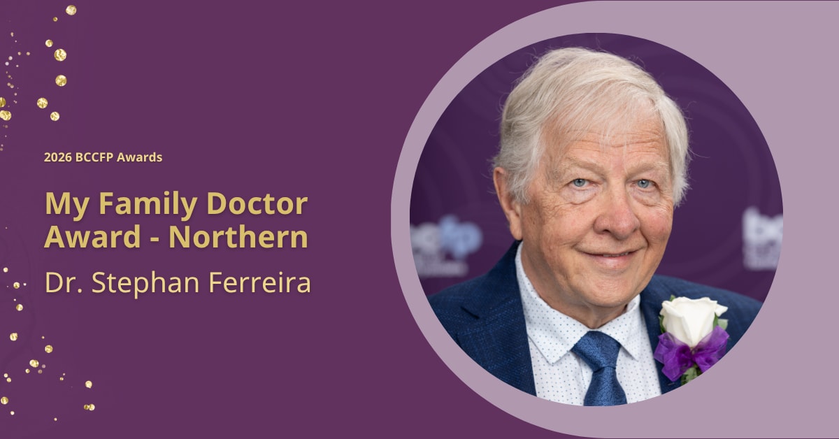 My Family Doctor Award: Dr. Stephan Ferriera