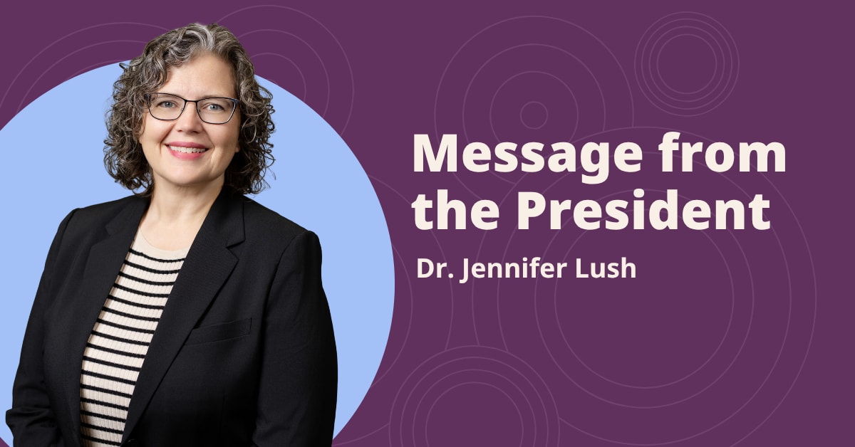 Dr. Jennifer Lush Message