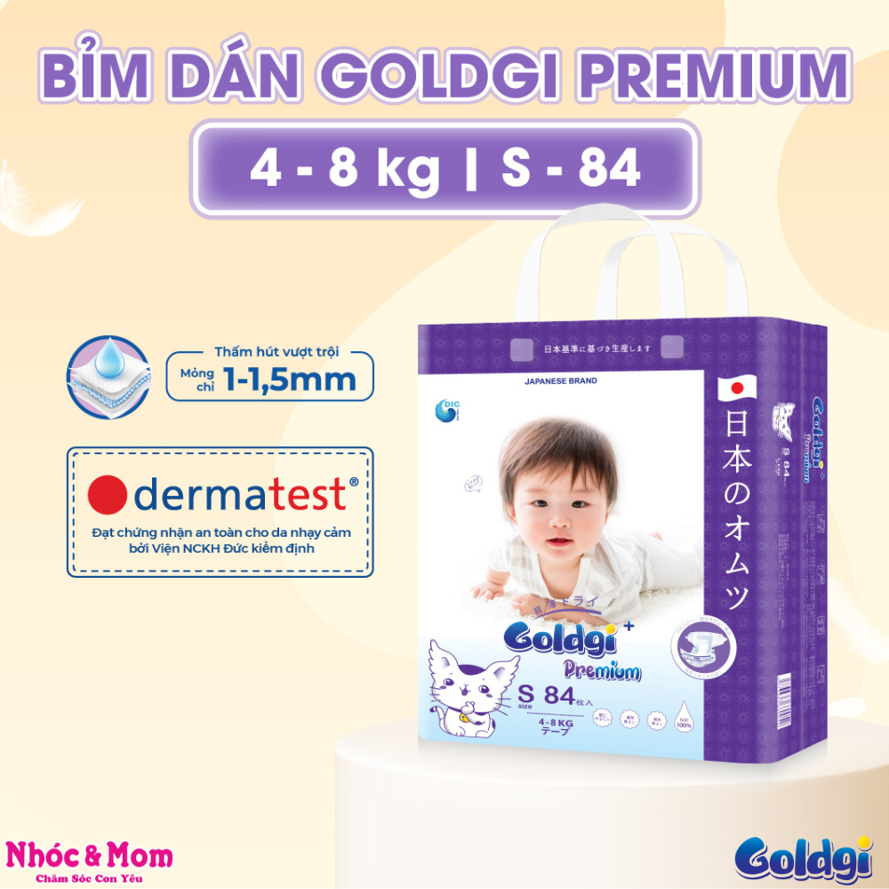 Bỉm dán Goldgi+ S84