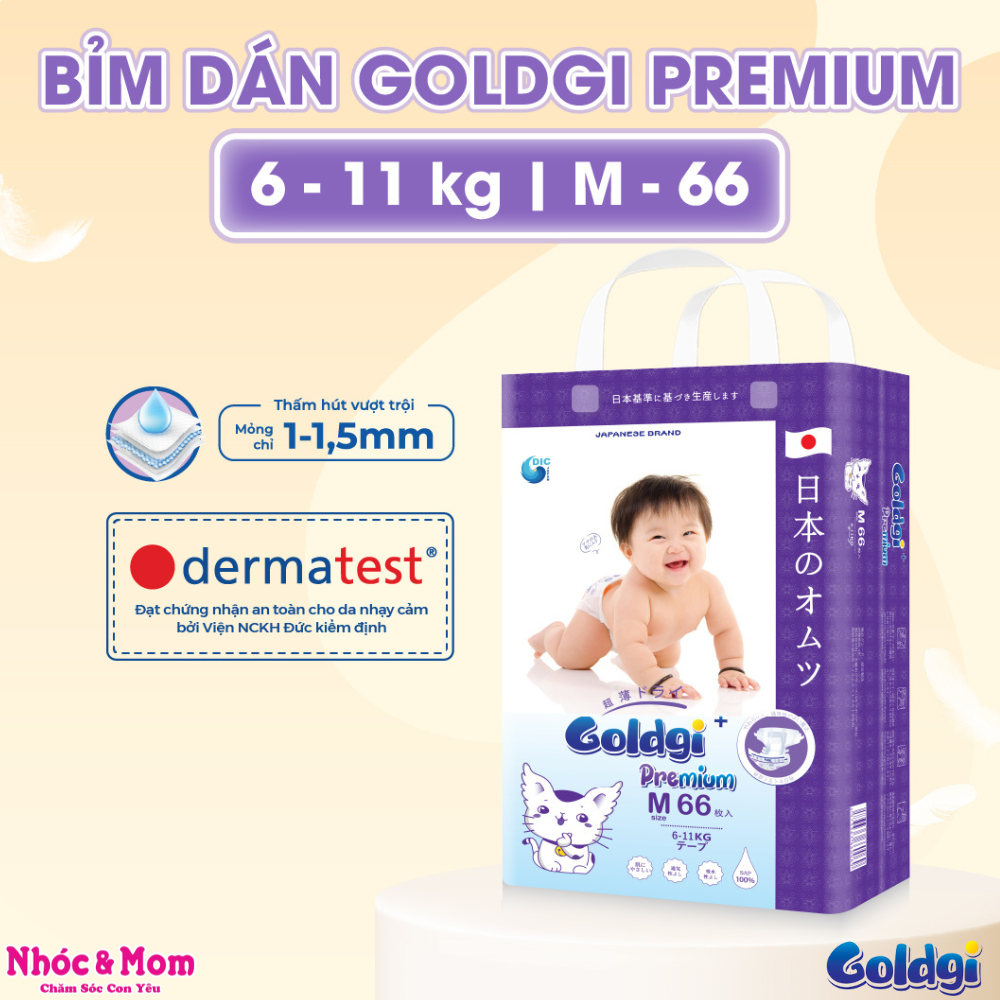 Bỉm dán Goldgi+ M66