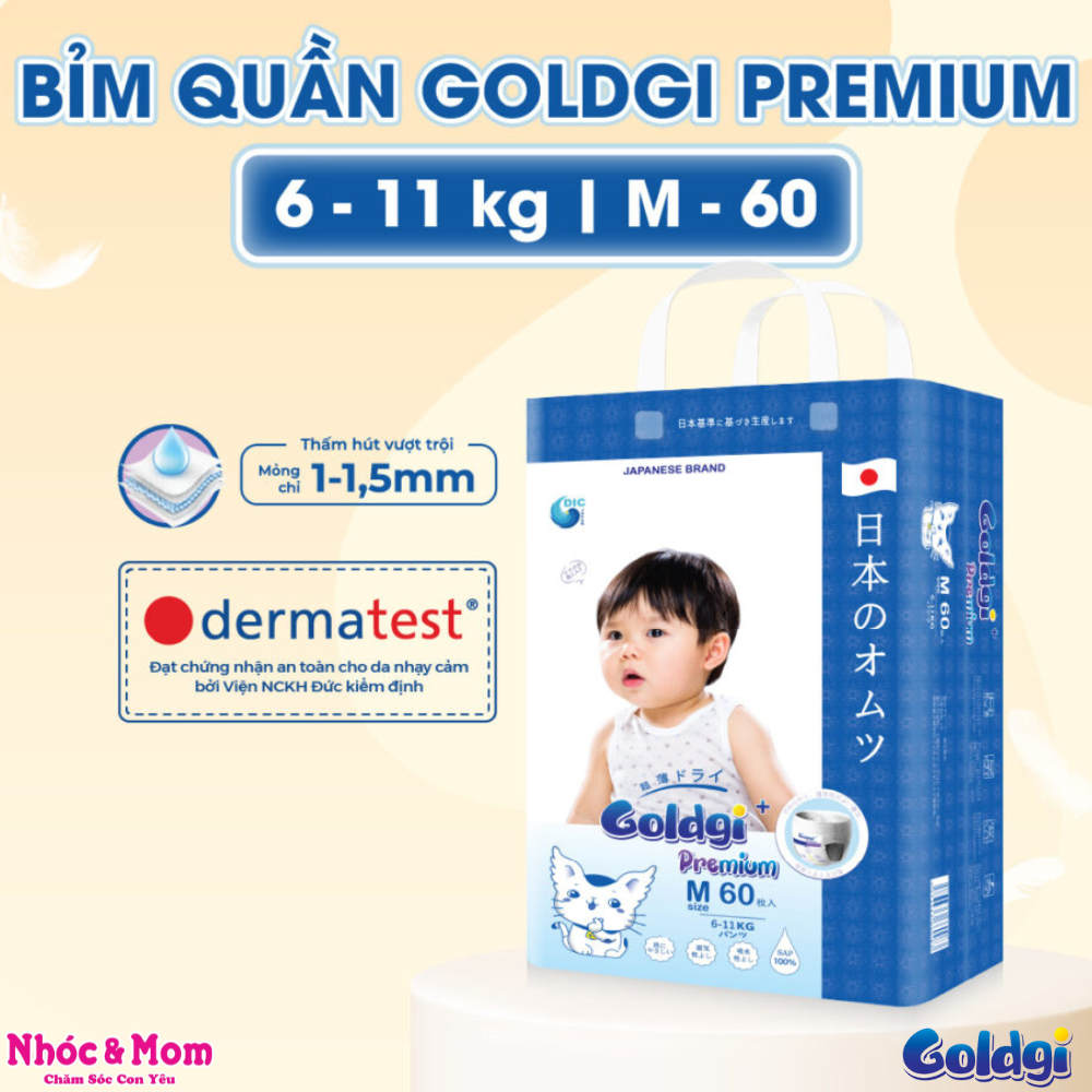 Bỉm Quần Goldgi+ M60