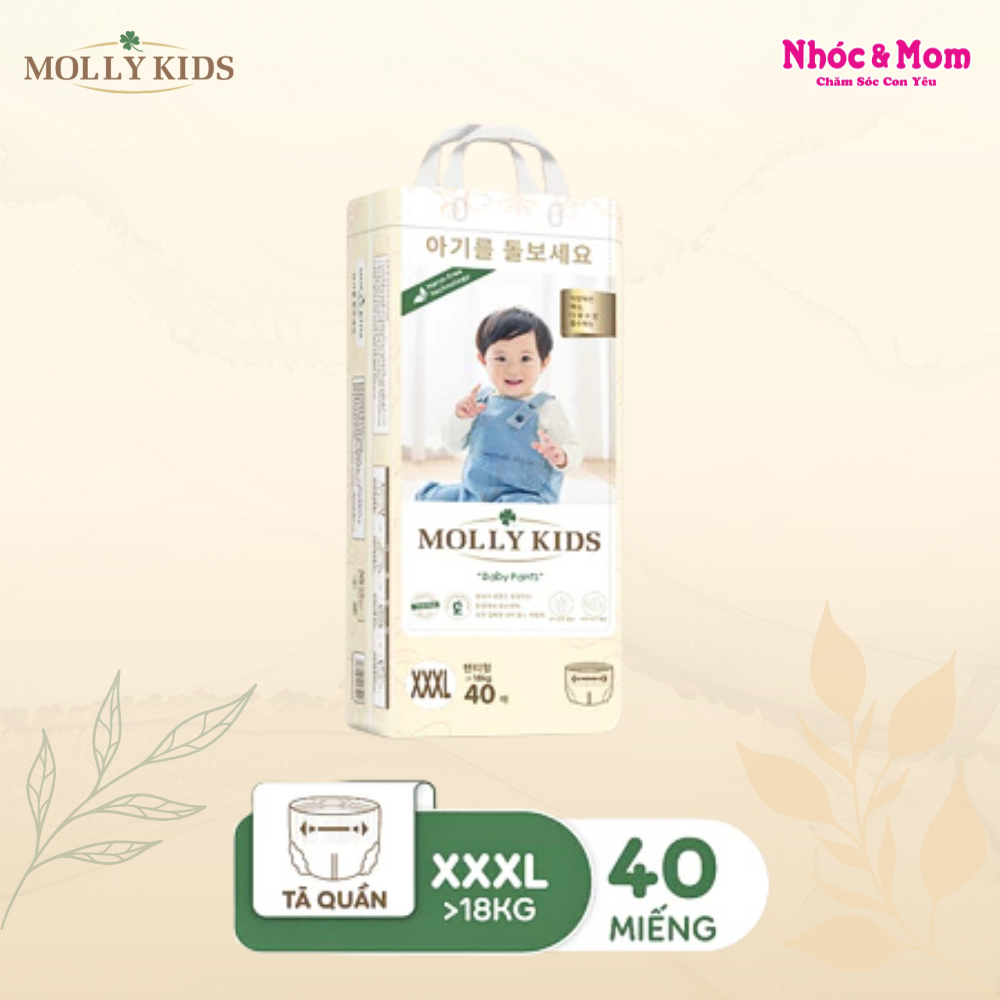 Bỉm Hàn Mollykid size Quần 3XL40