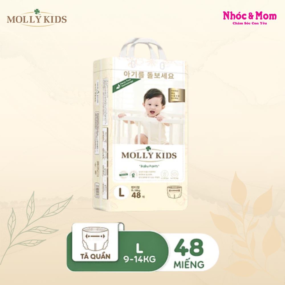 Bỉm Hàn Mollykid size Quần L48
