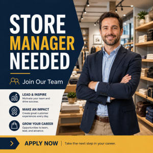 Store Manager needed in Mushitala