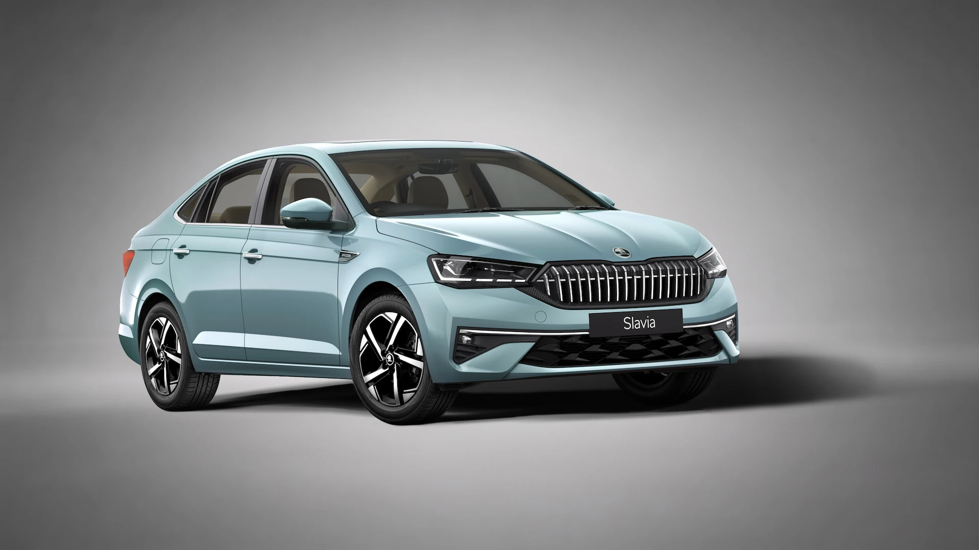 2026 Skoda Slavia facelift front view