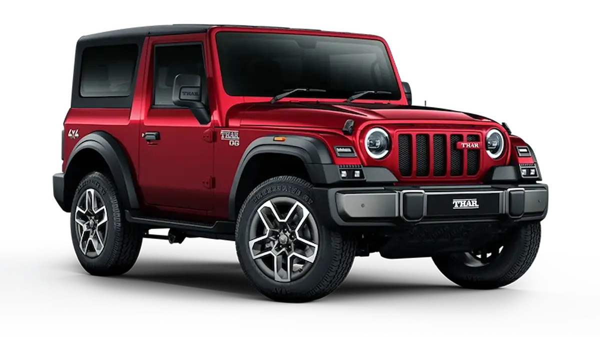 2026 Mahindra Thar OG front three-quarter exterior view