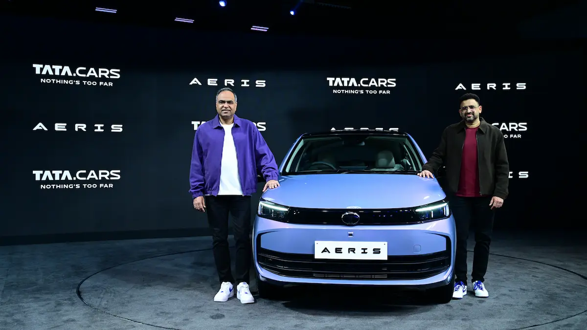 2026 Tata Aeris front three-quarter exterior view