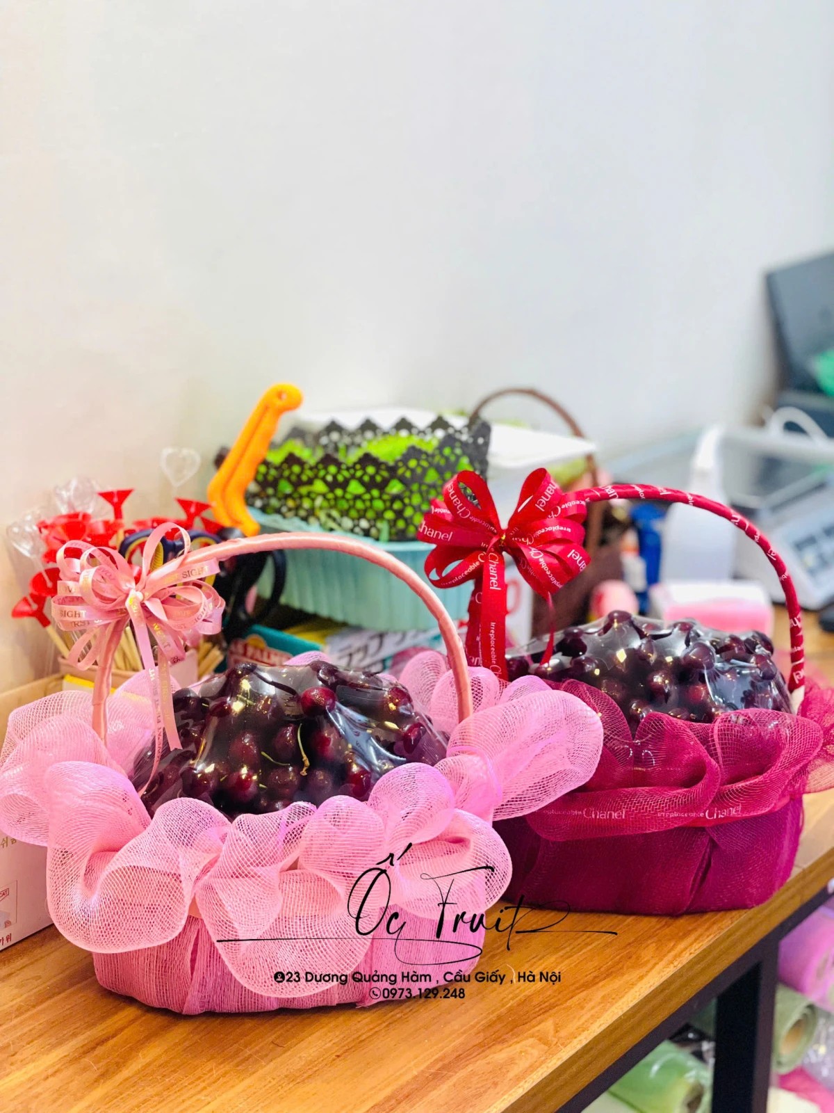 Giỏ quả cherry Mỹ nk260